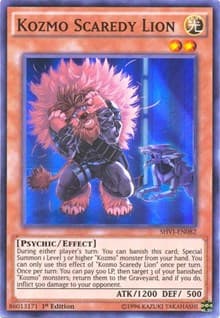 Kozmo Scaredy Lion - Shining Victories - YuGiOh card