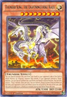 Thunder King, the Lightningstrike Kaiju - Shining Victories - YuGiOh card