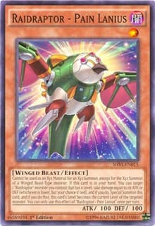Raidraptor - Pain Lanius - Shining Victories - YuGiOh card