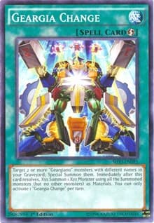 Geargia Change - Shining Victories - YuGiOh card