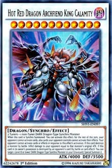 Hot Red Dragon Archfiend King Calamity - Shining Victories - YuGiOh card