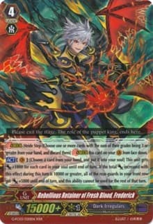 Rebellious Retainer of Fresh Blood, Frederick - G-FC03: Fighter's Collection 2016 - Cardfight Vanguard card