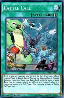 Cattle Call - Shining Victories - YuGiOh card