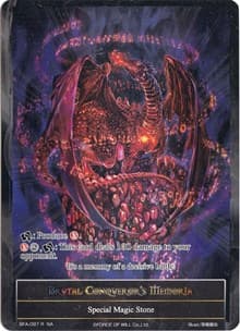 Brutal Conqueror's Memoria (Full Art) - Battle for Attoractia - Force of Will card