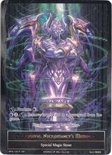 Sorrowful Necromancy's Memoria (Full Art) - Battle for Attoractia - Force of Will card