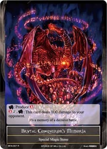 Brutal Conqueror's Memoria - Battle for Attoractia - Force of Will card