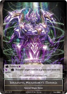 Sorrowful Necromancy's Memoria - Battle for Attoractia - Force of Will card