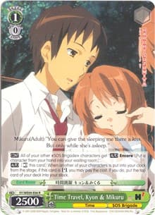 Time Travel, Kyon & Mikuru (Foil) - The Melancholy of Haruhi Suzumiya Extra Booster - Weiss Schwarz card