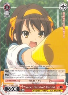 "Super Director" Haruhi - The Melancholy of Haruhi Suzumiya Extra Booster - Weiss Schwarz card