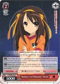 "Bamboo Leaf Rhapsody" Haruhi - The Melancholy of Haruhi Suzumiya Extra Booster - Weiss Schwarz card