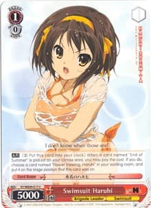 Swimsuit Haruhi (Foil) - The Melancholy of Haruhi Suzumiya Extra Booster - Weiss Schwarz card