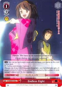 Endless Eight (A) - The Melancholy of Haruhi Suzumiya Extra Booster - Weiss Schwarz card