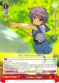 Endless Eight (E) - The Melancholy of Haruhi Suzumiya Extra Booster - Weiss Schwarz card