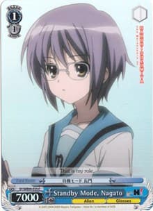 Standby Mode, Nagato (Foil) - The Melancholy of Haruhi Suzumiya Extra Booster - Weiss Schwarz card