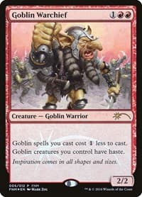 Goblin Warchief (2016) - FNM Promos - Magic: The Gathering card