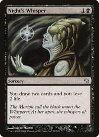 Night's Whisper - Fifth Dawn - Magic: The Gathering card
