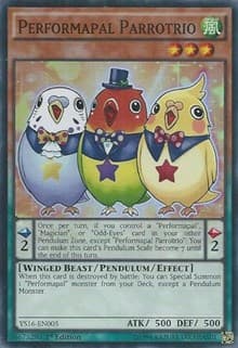Performapal Parrotrio - Starter Deck: Yuya - YuGiOh card