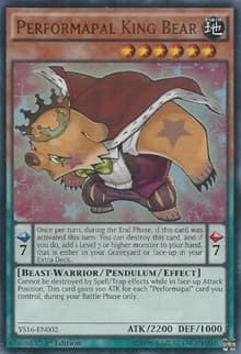 Performapal King Bear - Starter Deck: Yuya - YuGiOh card