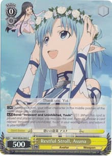 Restful Stroll, Asuna (Parallel Foil) - Sword Art Online II Vol.2 - Weiss Schwarz card