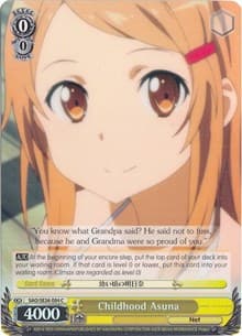 Childhood Asuna (Parallel Foil) - Sword Art Online II Vol.2 - Weiss Schwarz card
