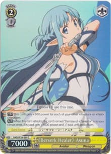 "Berserk Healer" Asuna (Parallel Foil) - Sword Art Online II Vol.2 - Weiss Schwarz card