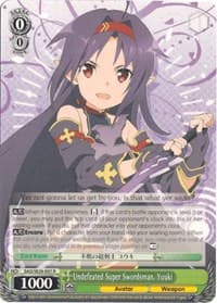 Undefeated Super Swordsman, Yuuki - Sword Art Online II Vol.2 - Weiss Schwarz card