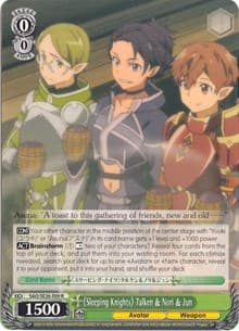 "Sleeping Knights" Talken & Nori & Jun - Sword Art Online II Vol.2 - Weiss Schwarz card