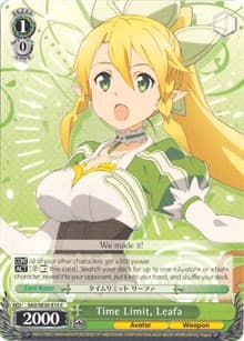 Time Limit, Leafa - Sword Art Online II Vol.2 - Weiss Schwarz card