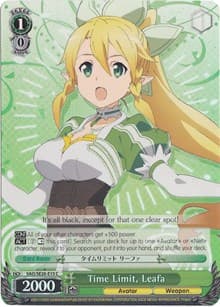 Time Limit, Leafa (Parallel Foil) - Sword Art Online II Vol.2 - Weiss Schwarz card