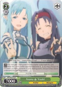 Asuna & Yuuki - Sword Art Online II Vol.2 - Weiss Schwarz card