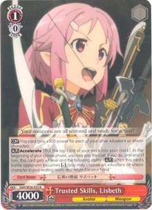 Trusted Skills, Lisbeth - Sword Art Online II Vol.2 - Weiss Schwarz card