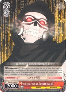 Sinister Glint, Death Gun - Sword Art Online II Vol.2 - Weiss Schwarz card