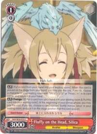 Fluffy on the Head, Silica - Sword Art Online II Vol.2 - Weiss Schwarz card