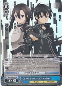 "SAO Survivor" Kirito (Parallel Foil) - Sword Art Online II Vol.2 - Weiss Schwarz card