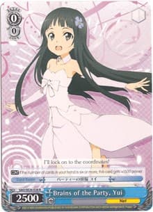 Brains of the Party, Yui - Sword Art Online II Vol.2 - Weiss Schwarz card