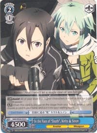 In the Face of "Death", Kirito & Sinon - Sword Art Online II Vol.2 - Weiss Schwarz card