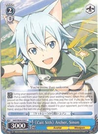 Cait Sith Archer, Sinon - Sword Art Online II Vol.2 - Weiss Schwarz card