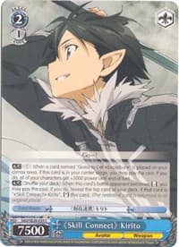 "Skill Connect" Kirito - Sword Art Online II Vol.2 - Weiss Schwarz card