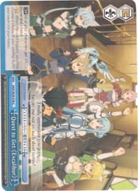 Quest to Get Excalibur - Sword Art Online II Vol.2 - Weiss Schwarz card