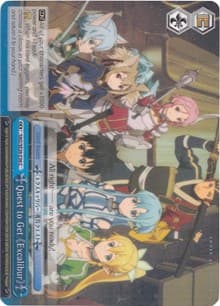 Quest to Get Excalibur (Parallel Foil) - Sword Art Online II Vol.2 - Weiss Schwarz card