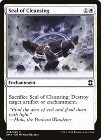 Seal of Cleansing - Eternal Masters - Magic: The Gathering card