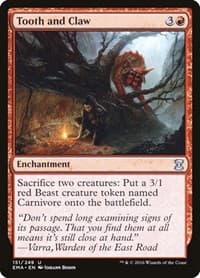 Tooth and Claw - Eternal Masters - Magic: The Gathering card