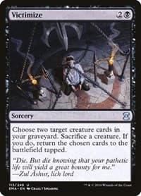 Victimize - Eternal Masters - Magic: The Gathering card