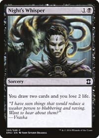 Night's Whisper - Eternal Masters - Magic: The Gathering card