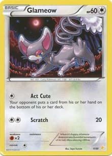 Glameow (27) - XY Trainer Kit: Pikachu Libre & Suicune - Pokemon card