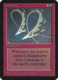 Manabarbs - Alpha Edition - Magic: The Gathering card