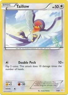 Taillow - XY Trainer Kit: Pikachu Libre & Suicune - Pokemon card