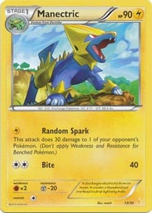 Manectric (22) - XY Trainer Kit: Pikachu Libre & Suicune - Pokemon card
