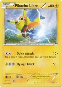 Pikachu Libre (14 - Non-Holo) - XY Trainer Kit: Pikachu Libre & Suicune - Pokemon card