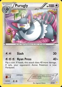 Purugly (24) - XY Trainer Kit: Pikachu Libre & Suicune - Pokemon card